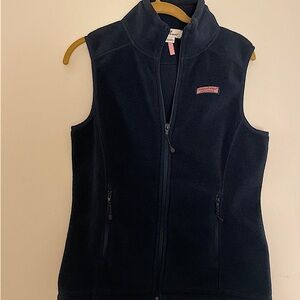 Vineyard Vines Womens Navy Fleece Vest